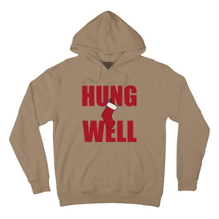 Hung Well Christmas Shock Xmas Present Winter Holiday Hoodie