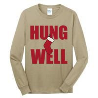 Hung Well Christmas Shock Xmas Present Winter Holiday Tall Long Sleeve T-Shirt