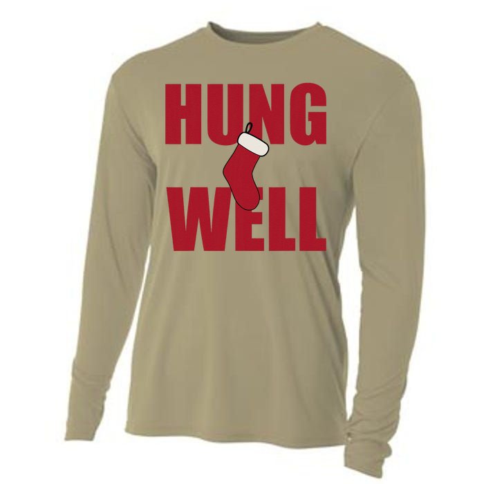 Hung Well Christmas Shock Xmas Present Winter Holiday Cooling Performance Long Sleeve Crew