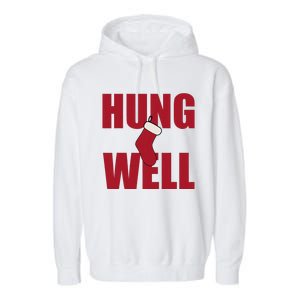 Hung Well Christmas Shock Xmas Present Winter Holiday Garment-Dyed Fleece Hoodie