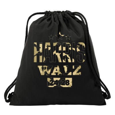 Harris Waltz Camo 2024 Drawstring Bag