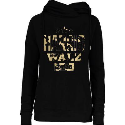 Harris Waltz Camo 2024 Womens Funnel Neck Pullover Hood