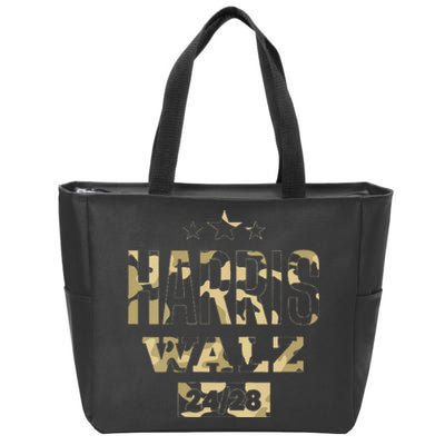 Harris Waltz Camo 2024 Zip Tote Bag