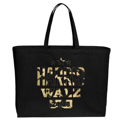 Harris Waltz Camo 2024 Cotton Canvas Jumbo Tote