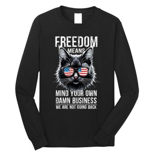 Harris Waltz Cat Lady Walz Mind Your Own Damn Business Long Sleeve Shirt