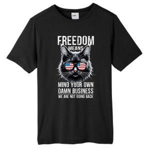 Harris Waltz Cat Lady Walz Mind Your Own Damn Business Tall Fusion ChromaSoft Performance T-Shirt