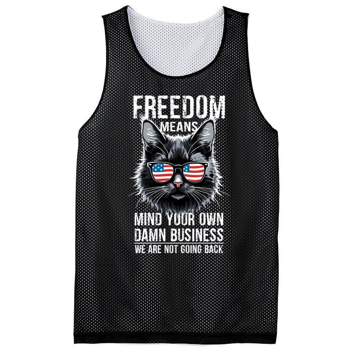 Harris Waltz Cat Lady Walz Mind Your Own Damn Business Mesh Reversible Basketball Jersey Tank