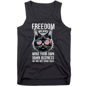 Harris Waltz Cat Lady Walz Mind Your Own Damn Business Tank Top