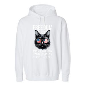 Harris Waltz Cat Lady Walz Mind Your Own Damn Business Garment-Dyed Fleece Hoodie