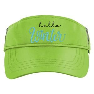 Hello Winter Cute Holiday Adult Drive Performance Visor