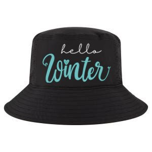 Hello Winter Cute Holiday Cool Comfort Performance Bucket Hat