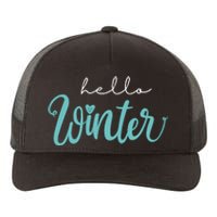 Hello Winter Cute Holiday Yupoong Adult 5-Panel Trucker Hat