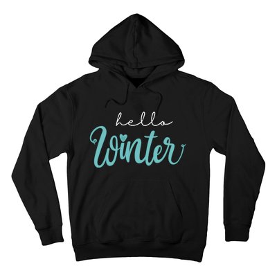 Hello Winter Cute Holiday Hoodie