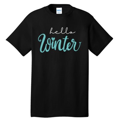 Hello Winter Cute Holiday Tall T-Shirt