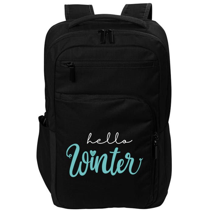 Hello Winter Cute Holiday Impact Tech Backpack