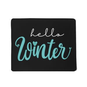 Hello Winter Cute Holiday Mousepad