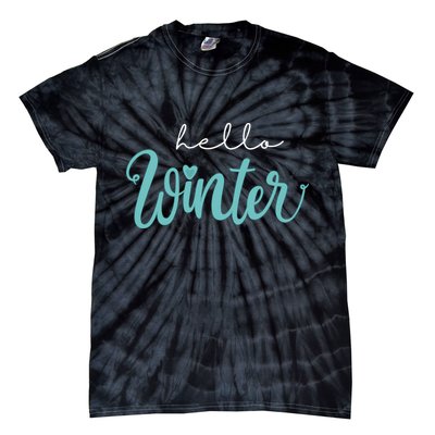 Hello Winter Cute Holiday Tie-Dye T-Shirt