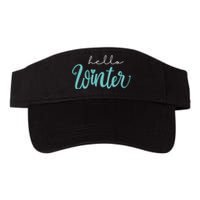 Hello Winter Cute Holiday Valucap Bio-Washed Visor