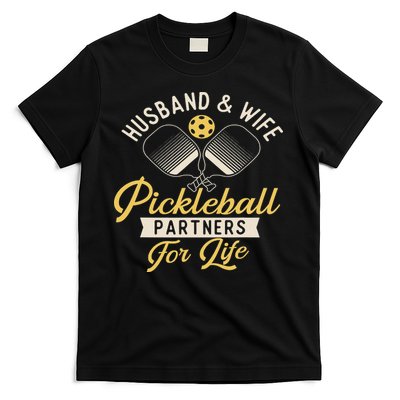 Husband & Wife Couple Pickleball Player Pickleballers T-Shirt