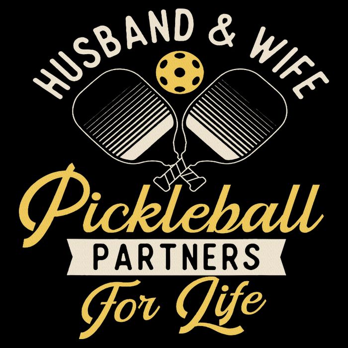 Husband & Wife Couple Pickleball Player Pickleballers Polo