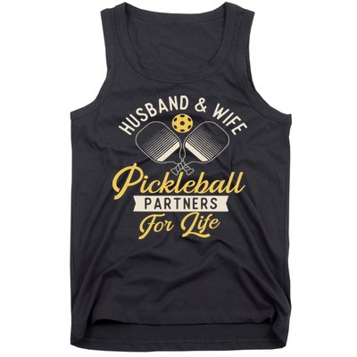 Husband & Wife Couple Pickleball Player Pickleballers Tank Top