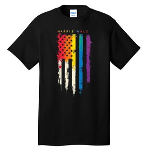 Harris Walz Colorful Streak Tall T-Shirt