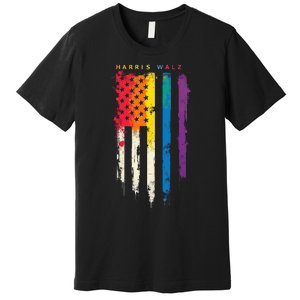 Harris Walz Colorful Streak Premium T-Shirt