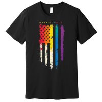 Harris Walz Colorful Streak Premium T-Shirt