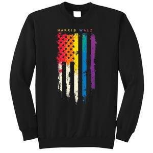 Harris Walz Colorful Streak Tall Sweatshirt