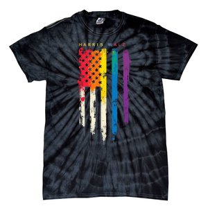 Harris Walz Colorful Streak Tie-Dye T-Shirt