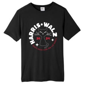 Harris Walz Cat Lady DonT Mess With The Cat Ladies Great Gift Tall Fusion ChromaSoft Performance T-Shirt