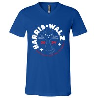 Harris Walz Cat Lady DonT Mess With The Cat Ladies Great Gift V-Neck T-Shirt