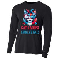 Harris Waltz Cat Lady Harris Waltz 2024 Kamala Harris Coach Cooling Performance Long Sleeve Crew