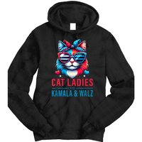 Harris Waltz Cat Lady Harris Waltz 2024 Kamala Harris Coach Tie Dye Hoodie