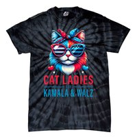 Harris Waltz Cat Lady Harris Waltz 2024 Kamala Harris Coach Tie-Dye T-Shirt