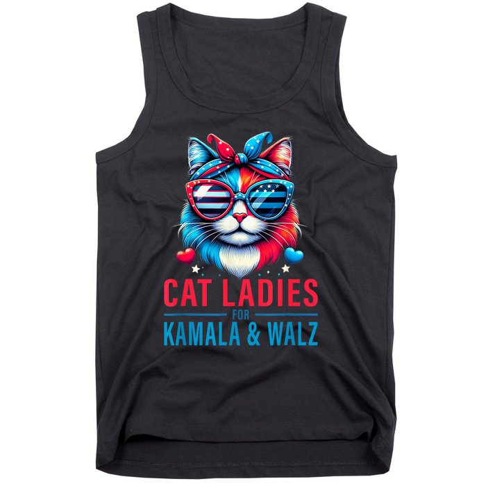 Harris Waltz Cat Lady Harris Waltz 2024 Kamala Harris Coach Tank Top