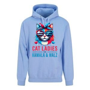 Harris Waltz Cat Lady Harris Waltz 2024 Kamala Harris Coach Unisex Surf Hoodie