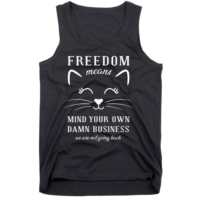 Harris Waltz Cat Lady Walz Mind Your Own Damn Business Tank Top