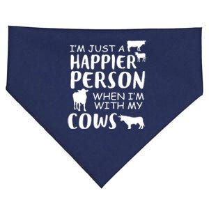 Happy With Cows USA-Made Doggie Bandana