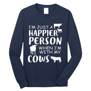 Happy With Cows Long Sleeve Shirt