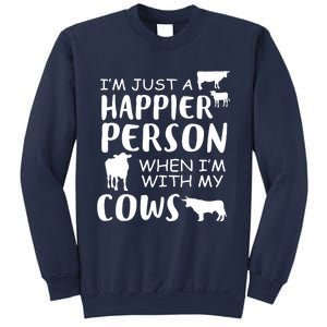 Happy With Cows Sweatshirt