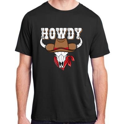 Howdy Western Country Cowgirl Cowboy Texas Rodeo Adult ChromaSoft Performance T-Shirt