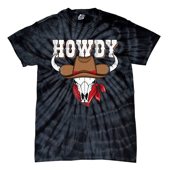 Howdy Western Country Cowgirl Cowboy Texas Rodeo Tie-Dye T-Shirt