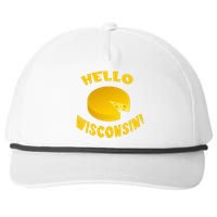 Hello Wisconsin Cheese funny food lover Snapback Five-Panel Rope Hat