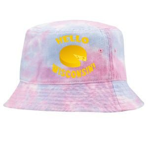 Hello Wisconsin Cheese funny food lover Tie-Dyed Bucket Hat