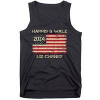 Harris Walz Cheney 2024 Thank You Liz Democracy Election Tank Top