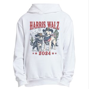 Harris Walz Cowboy This Childless Cat Dog Lady Kamala Urban Pullover Hoodie