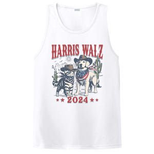 Harris Walz Cowboy This Childless Cat Dog Lady Kamala PosiCharge Competitor Tank