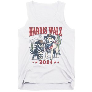 Harris Walz Cowboy This Childless Cat Dog Lady Kamala Tank Top