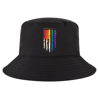 Harris Walz Colorful Streak Gift Cool Comfort Performance Bucket Hat